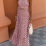 Set Midi Elegante con Hombros Descubiertos Mickay para Mujer