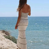 Vestido Paloma™ Blanco Elegante de Punto