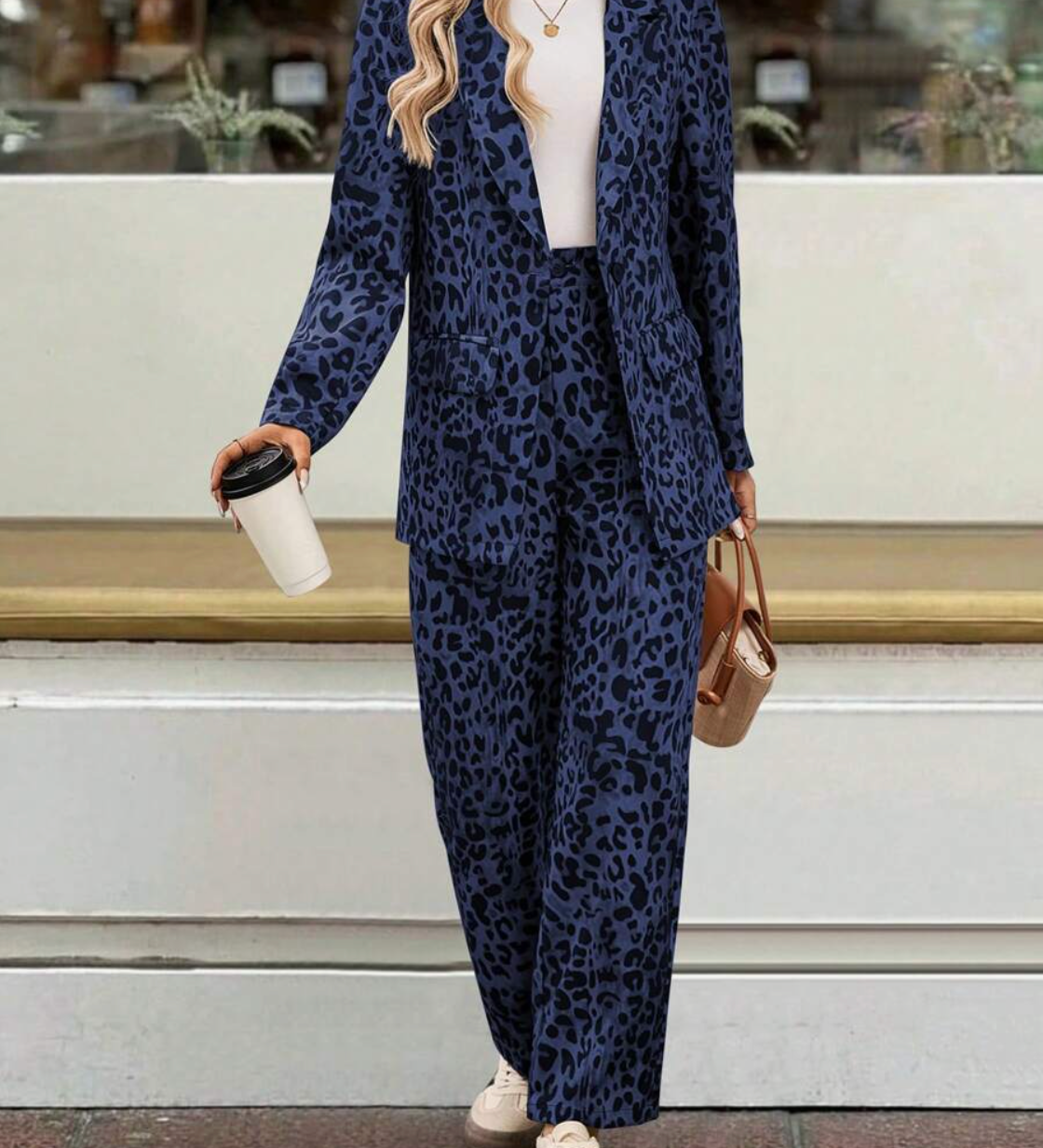 Conjunto de Loungewear Club™️ con Estampado de Leopardo