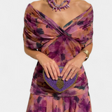 Vestido Largo de Flores Magda™ con Escote en V