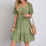 Vestido Mini de Manga Corta Imma™ Primavera/Verano