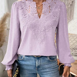 Blusa Elegante Clementine con Escote en V