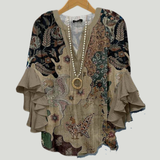 Blusa Elegante Kornelia con Motivos