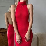 Vestido Largo Sin Espalda Christie ™