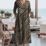 Vestido Elegante de Rayas Annora