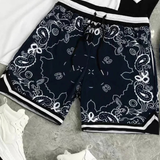 Short de Malla con Diseño Paisley
