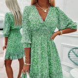 Vestido Floral Glamuroso Corina™