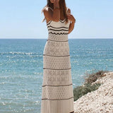 Vestido Paloma™ Blanco Elegante de Punto