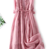 Vestido de Lino Elegante Laura