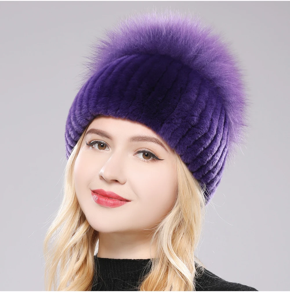 Gorro de Piel de Zorro Giovanna