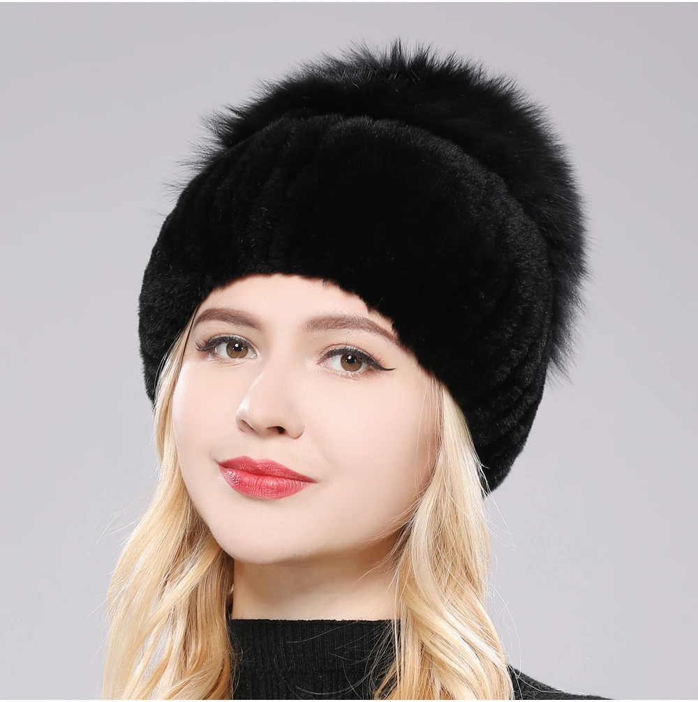 Gorro de Piel de Zorro Giovanna