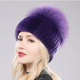 Gorro de Piel de Zorro Giovanna