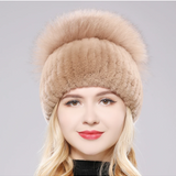 Gorro de Piel de Zorro Giovanna
