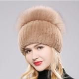 Gorro de Piel de Zorro Giovanna