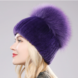 Gorro de Piel de Zorro Giovanna