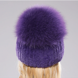 Gorro de Piel de Zorro Giovanna