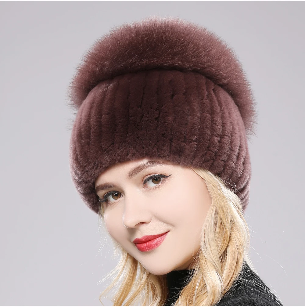 Gorro de Piel de Zorro Giovanna