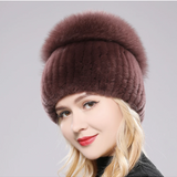 Gorro de Piel de Zorro Giovanna