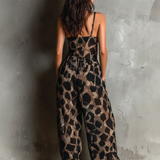 Lirio - Mono Amplio de Chiffón con Escote Halter para Dama