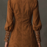 Vestido Mini Vintage Marrón Magda