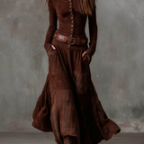Vestido con Cinturón Azucena