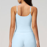 Nexus - Conjunto de Top de Tirantes y Pantalones Cortos de Pierna Ancha para Mujer