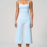 Nexus - Conjunto de Top de Tirantes y Pantalones Cortos de Pierna Ancha para Mujer