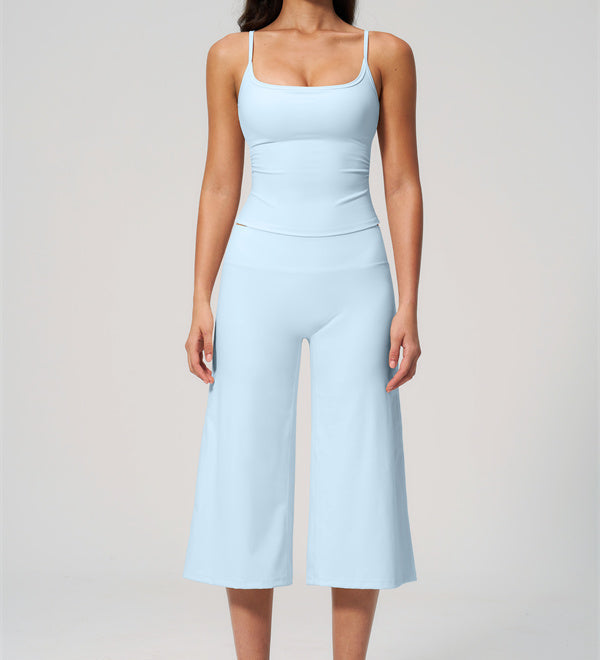 Conjunto de Top de Tirantes y Pantalones Cortos de Pierna Ancha Nexus