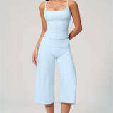 Nexus - Conjunto de Top de Tirantes y Pantalones Cortos de Pierna Ancha para Mujer
