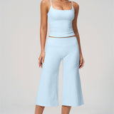 Nexus - Conjunto de Top de Tirantes y Pantalones Cortos de Pierna Ancha para Mujer