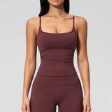 Nexus - Conjunto de Top de Tirantes y Pantalones Cortos de Pierna Ancha para Mujer