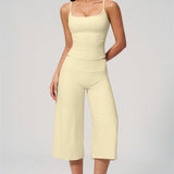 Nexus - Conjunto de Top de Tirantes y Pantalones Cortos de Pierna Ancha para Mujer