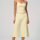 Nexus - Conjunto de Top de Tirantes y Pantalones Cortos de Pierna Ancha para Mujer