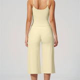 Nexus - Conjunto de Top de Tirantes y Pantalones Cortos de Pierna Ancha para Mujer