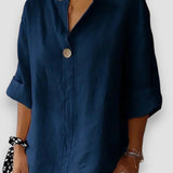 Blusa Casual Tessa con Cuello en V