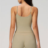 Nexus - Conjunto de Top de Tirantes y Pantalones Cortos de Pierna Ancha para Mujer
