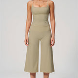 Nexus - Conjunto de Top de Tirantes y Pantalones Cortos de Pierna Ancha para Mujer