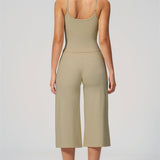 Nexus - Conjunto de Top de Tirantes y Pantalones Cortos de Pierna Ancha para Mujer