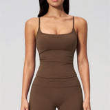 Nexus - Conjunto de Top de Tirantes y Pantalones Cortos de Pierna Ancha para Mujer