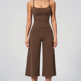 Nexus - Conjunto de Top de Tirantes y Pantalones Cortos de Pierna Ancha para Mujer