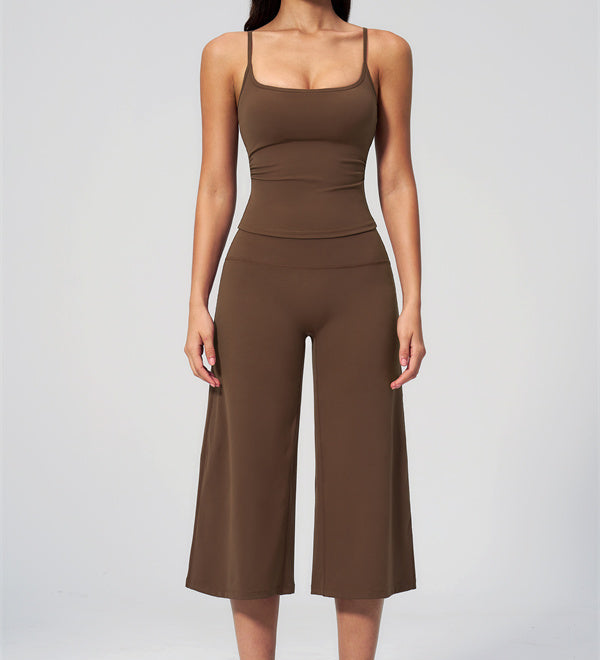 Conjunto de Top de Tirantes y Pantalones Cortos de Pierna Ancha Nexus