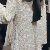 Vestido Brillante Elaiza™ con Lazo