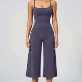 Nexus - Conjunto de Top de Tirantes y Pantalones Cortos de Pierna Ancha para Mujer