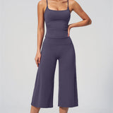 Nexus - Conjunto de Top de Tirantes y Pantalones Cortos de Pierna Ancha para Mujer