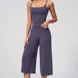 Nexus - Conjunto de Top de Tirantes y Pantalones Cortos de Pierna Ancha para Mujer