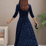 Vestido de Fiesta de Terciopelo Denise con Escote en V