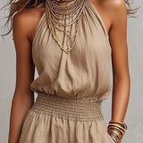 Valeria | Mono Elegante con Cuello Halter para Mujer