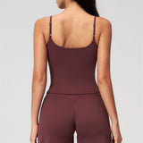 Nexus - Conjunto de Top de Tirantes y Pantalones Cortos de Pierna Ancha para Mujer