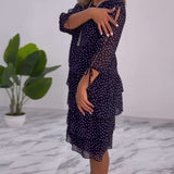 Vestido de Mujer Elegante con Lunares Auterelle