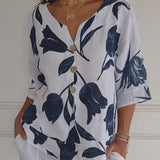 Blusa Floral Delphine Elegante